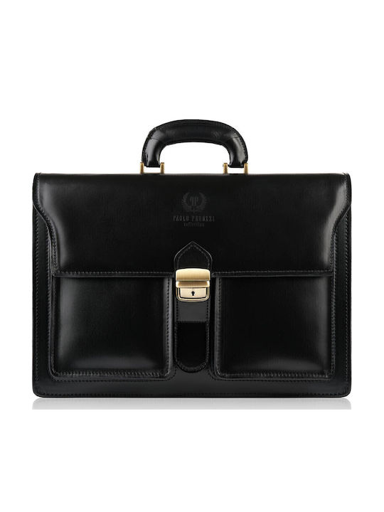 Leder Herrentasche Geldbörse Schwarz