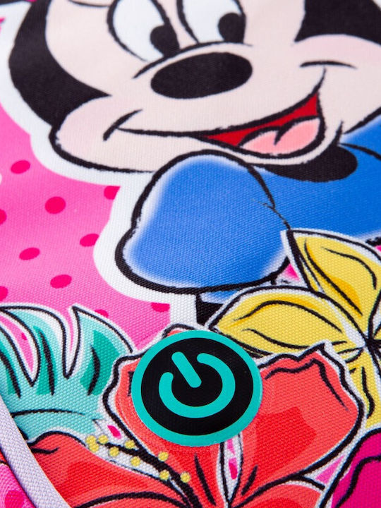 School Light Backpack Spark L Minnie Tropical Led