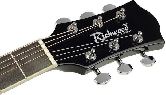 Richwood Ηλεκτροακουστική Κιθάρα RD 12CE Black White / Black