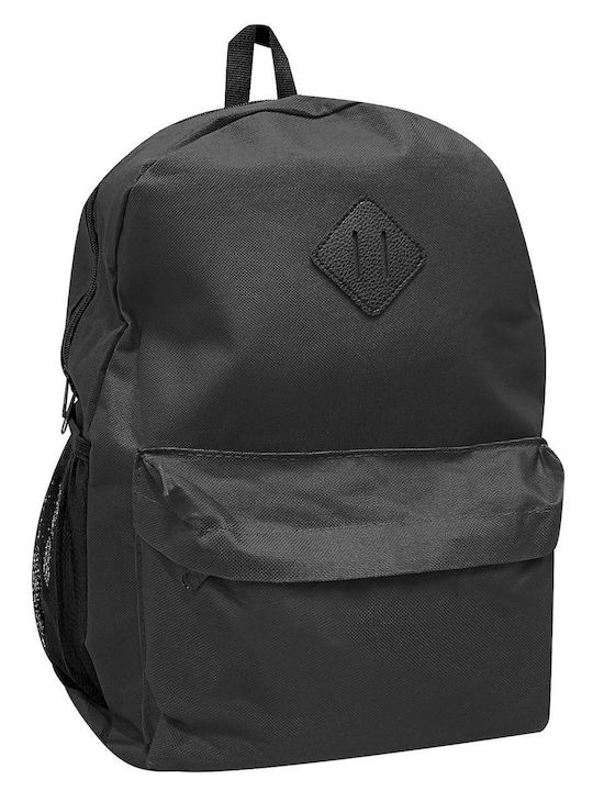 Justnote S50-1288 Anatomical Black School Bag Backpack Junior High-High School Black with Water Bottle Holder