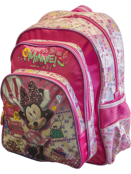 Minnie Mouse School Bag Backpack Elementary, Elementary in Pink color