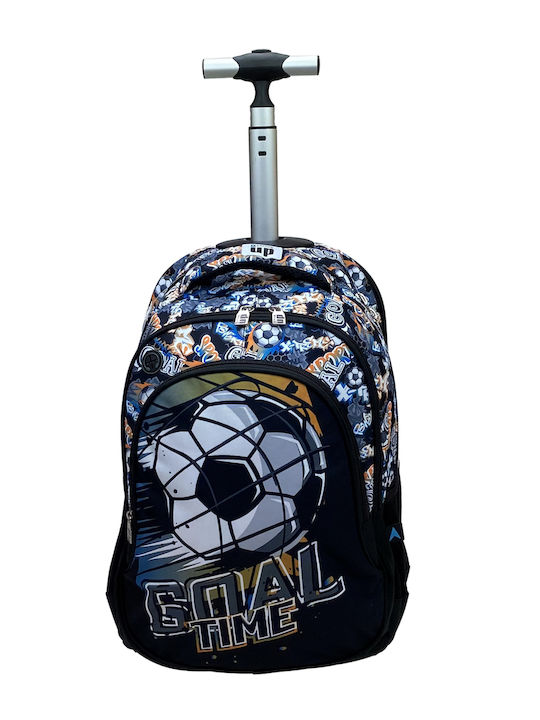 Back Me Up Soccer School Bag Trolley Elementary, Elementary in Black color 30lt