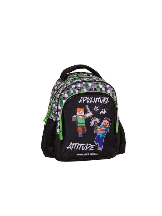 Graffiti Graffiti School Bag Backpack Kindergarten in Green color 2024