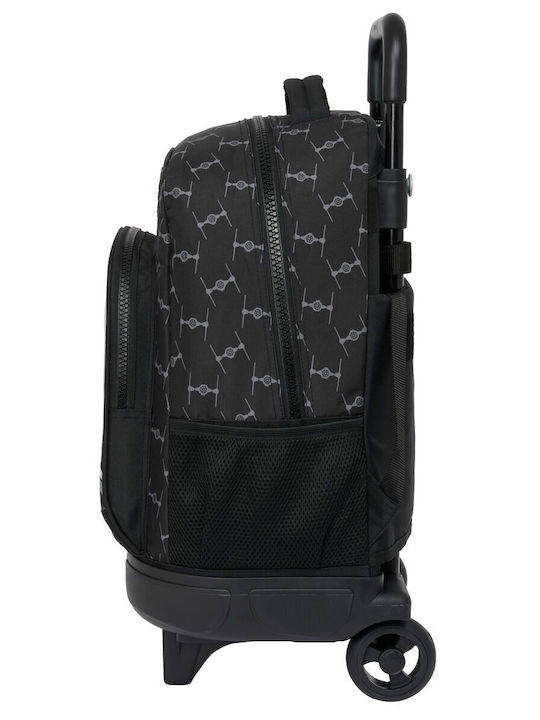 School Bag with Wheels Star Wars Fighter Black 33 X 45 X 22 Cm