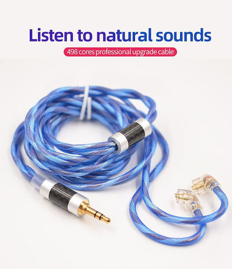 Kz Earphone Cable 498 Cores Occ Silver-Plated Cable