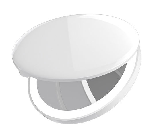 Home Use Καθρέπτης Μακιγιάζ Χειρός με Φως 1.6x1.6cm Λευκός