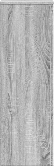 vidaXL Pflanzenständer Holz Grau 33cmx33cmx100cmcm.