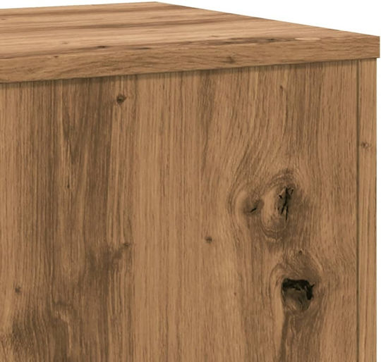 vidaXL Plant Stand Wooden Beige 33cmx33cmx100cmcm.