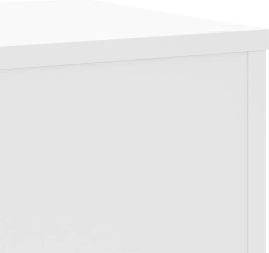 vidaXL Стойки за саксия Дърво Бели 30брx30брx70брсм. 2бр