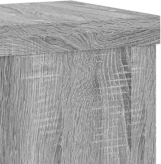 vidaXL Pflanzenständer Holz Grau 10cmx10cmx18cmcm. 2Stück