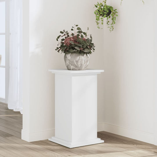 vidaXL Pflanzenständer Holz Weiß 33cmx33cmx60cmcm.