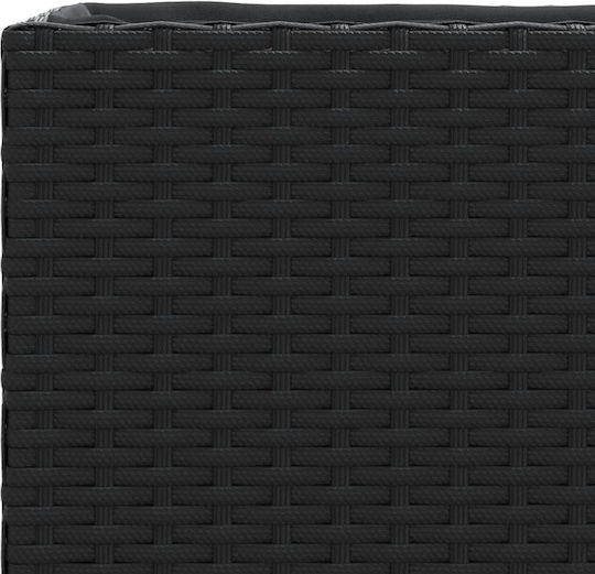vidaXL Garden Set 3 Planters Plastic Black