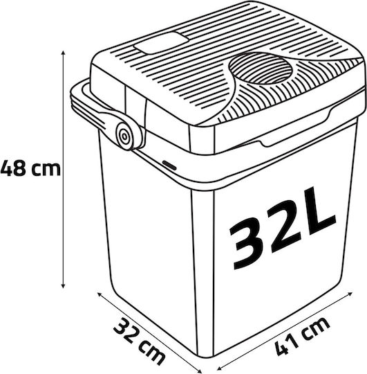 Berdsen Φορητό Ψυγείο 27lt 12V / 230V Γκρι