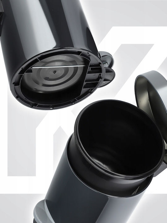 Kadax Inox Badezimmer Mülleimer 5Es Gray