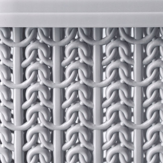 Kadax Coș de Depozitare Plastic cu capac Gri 6lt 2buc