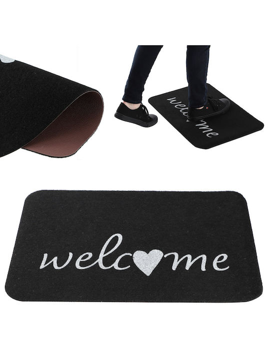 Kadax Entrance Mat Anti-slip Black 59x39cm