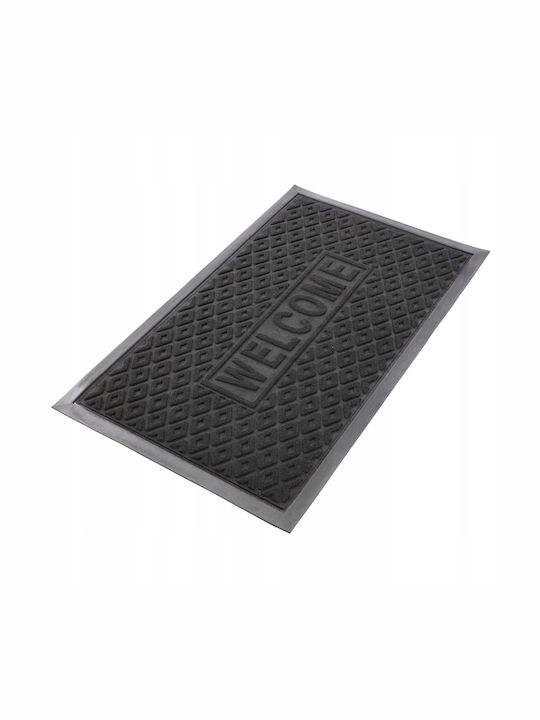 Kadax Fußmatte aus Gummi Schwarz 75x45cm