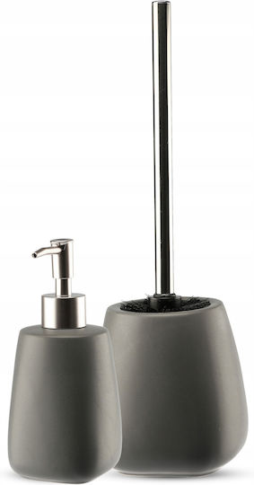 Kadax Set Accesorii Pentru Baie Ceramică Gri
