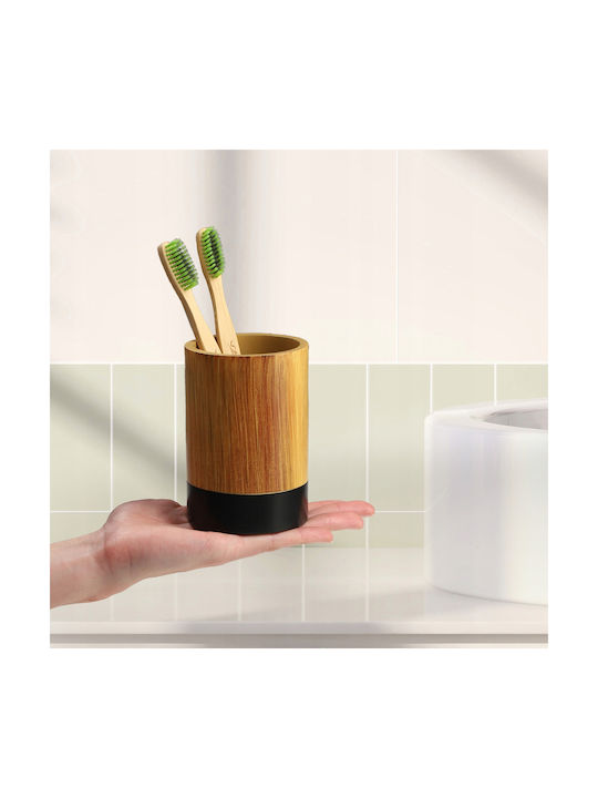 Kadax Wooden Black Bathroom Accessory Set