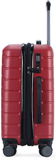 Lavor Cabin Travel Suitcase Hard Red with 4 Wheels Height 55cm