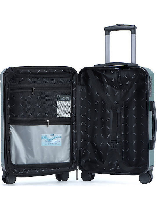 Lavor Cabin Travel Suitcase Hard Bay Leaf Mint with 4 Wheels Height 55cm 1-601