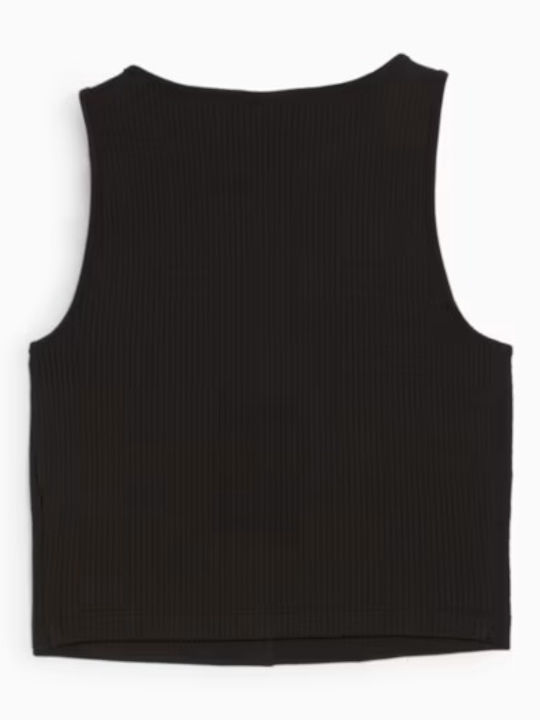 Classics Women's Athletic Crop Top Sleeveless Black