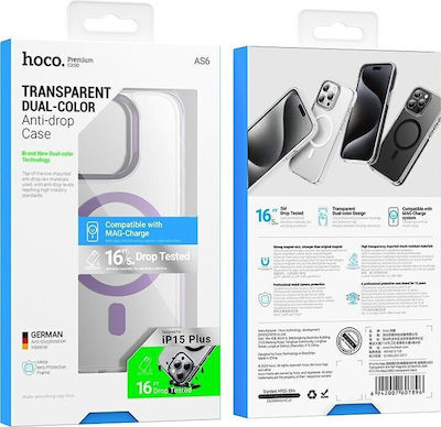 Hoco Series Airbag Umschlag Rückseite Transparent (iPhone 15 Plus / 16 Plus)