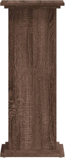 vidaXL Pflanzenständer Holz Braun 33cmx33cmx80cmcm.