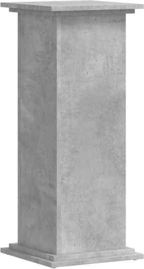 vidaXL Pflanzenständer Holz Grau 33cmx33cmx80cmcm.