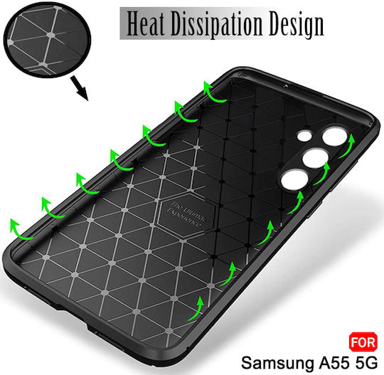 Techsuit Back Cover Silicone Black (Galaxy A35)