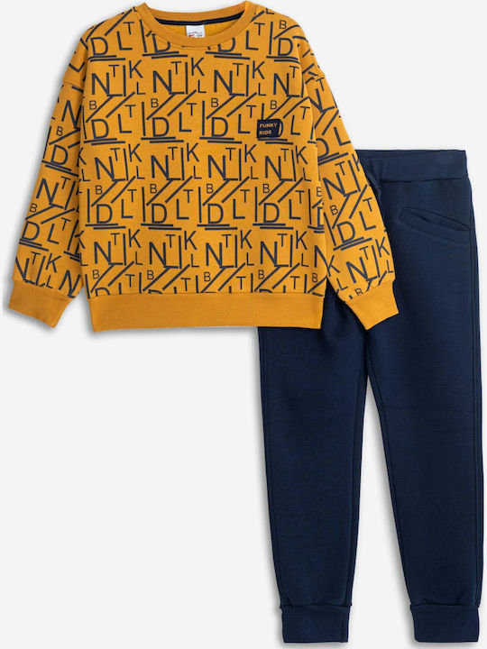 Funky Kids Sweatpants Set Brown
