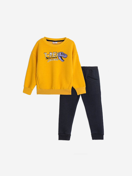 Funky Kids Sweatpants Set Yellow 2pcs