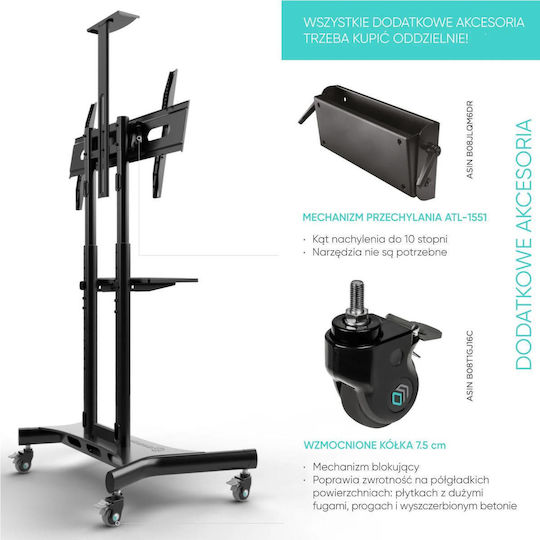 Onkron TV Mount Floor up to 70" and 45kg Black