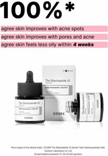 Cosrx The Niacinamide 15 Serum Προσώπου με Νιασιναμίδη για Λάμψη & Ακμή 20ml