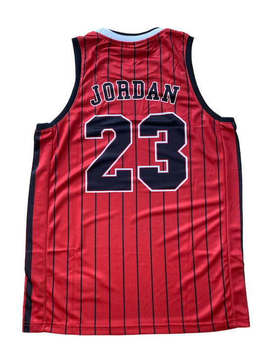 Basketball Jersey Bulls Jordan 23 Red White Unisex Bj91