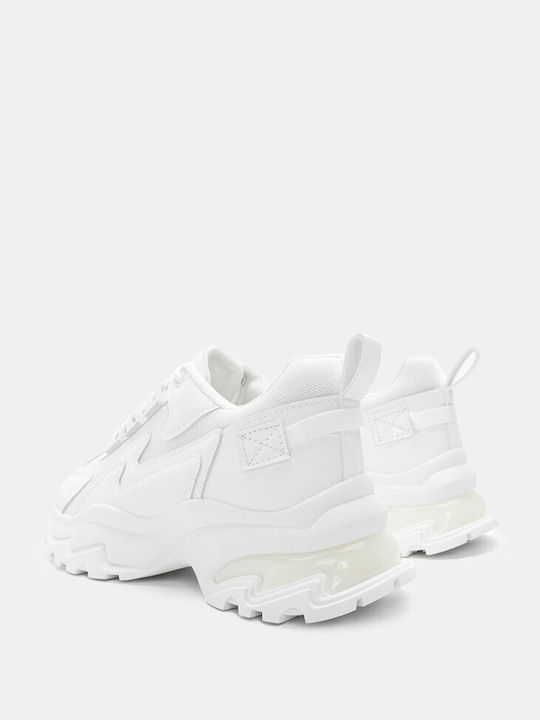 Luigi Chunky Sneakers White