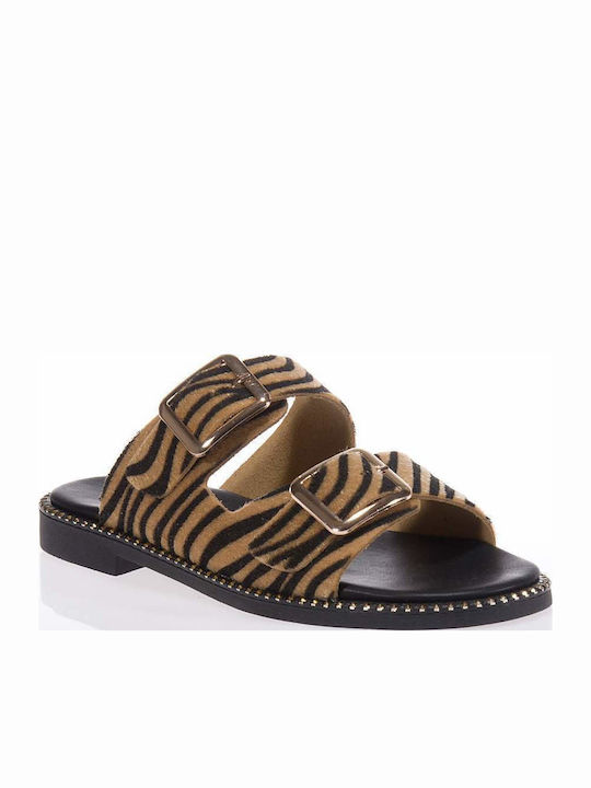 Sandale Casual Damă Din Piele Tabac Maro
