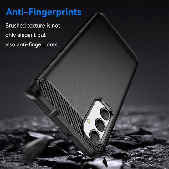 Techsuit Carbon Back Cover Silicone Black (Samsung Galaxy A25 5G)