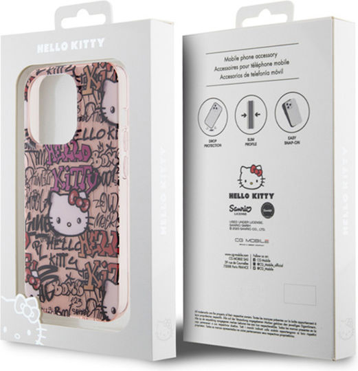 Hello Kitty Задна корица Пластмаса Розов (iPhone 14 Pro)
