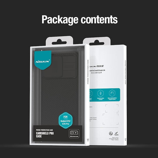 Nillkin CamShield Pro Back Cover Σιλικόνης Μαύρο (Poco F6 Pro)