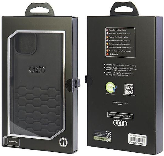 Audi Back Cover Plastic Negru (iPhone 15 Plus / 16 Plus)