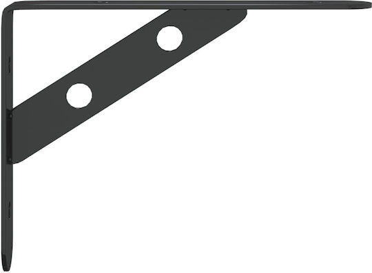 vidaXL Heavy-Duty Stainless Steel Shelf Brackets Silver 15x25mm 4pcs 30301