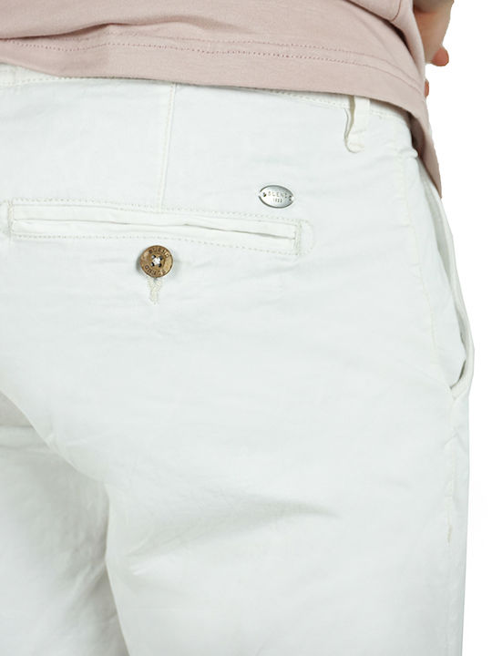 Herrenshorts Chino Weiß