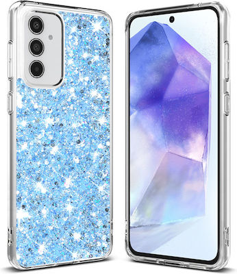 Techsuit Back Cover Plastic / Silicone Blue (Galaxy A55)