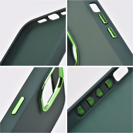 Forcell Frame Back Cover Silicone / Plastic Green (Galaxy A13 4G)
