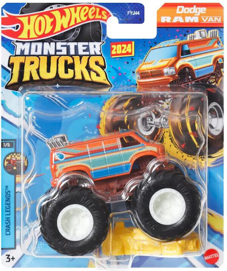 Hot Wheels Toy Car 1:64 Monster Truck Dodge Ram Van for 3++ Years