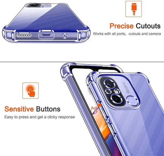 Techsuit Shockproof Back Cover Σιλικόνης Διάφανο (Redmi 12C)