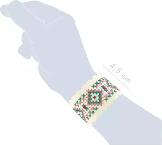 Create Embroidery Bracelet Pink