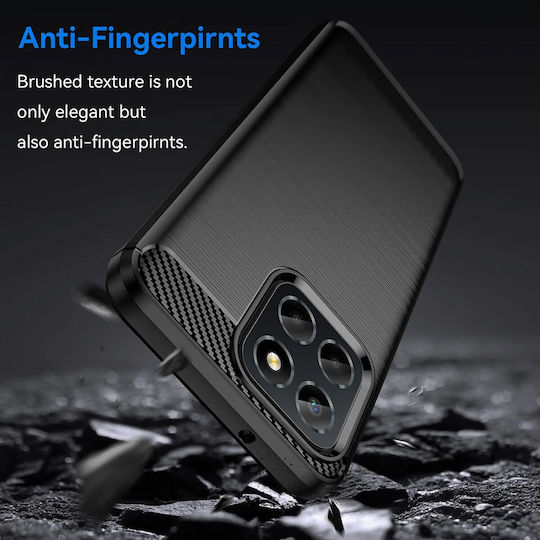Techsuit 5G 70 Lite Techsuit Carbon Back Cover Σιλικόνης Μαύρο (Honor X6)