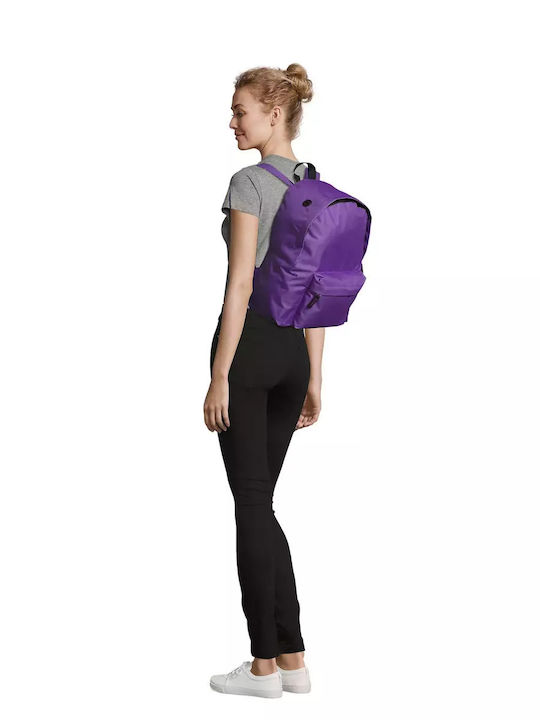Sol's Rider Dunkle Lila Schulranzen Rucksack für Junior High-High School 15,7l 28 x 14 x 40cm